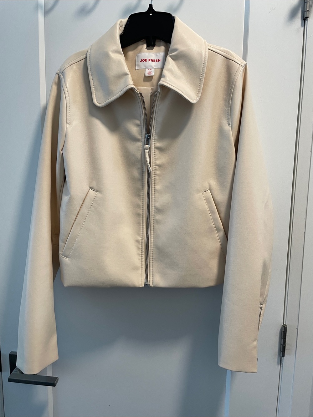 Joe Fresh Light Pink/ Cream Zip-Front Women's Jacket